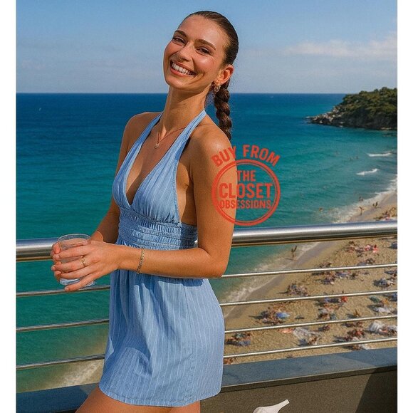 RARE!!! ZARA BLOGGER FAVE!!! Mini Halter Dress NWT - Picture 2 of 16